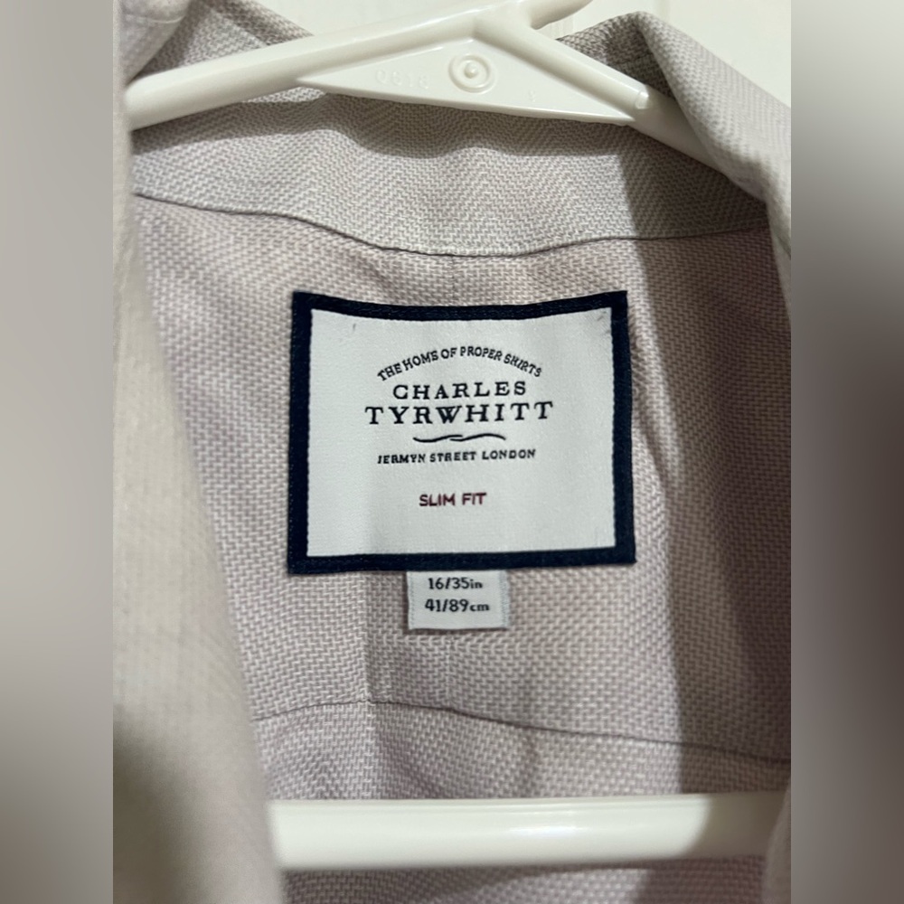 Lot of 4 Charles Tyrwhitt Mens Dress Shirts Size 16 35 Long Sleeve Button Down - Picture 5 of 13
